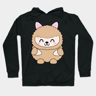 Cute Tan Baby Llama Hoodie